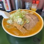 北海とんこつ らーめん純輝 - みそ野菜ラーメン(麺大盛り)  2025/6/23