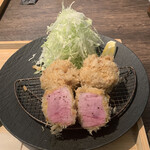 揚雫 - 『TOKYO-X　ヒレ　120g』 ￥6,300『定食セット』￥1,400