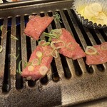 かわはら - 上タン塩、焼いてるトコロ