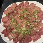 かわはら - 名物「上タン塩ニンニクバター」3人前