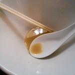 らぁ麺 飛鶏 - 珍しくスープまで完食