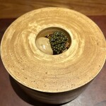 ラ カンロ - 大分県産龍の卵の燻製とキャビア