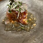 ラ カンロ - 鰹のクスクスとチェリソー コンソメジュレ添え