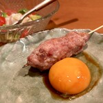 炭焼 ちきんかばぶ - 月見つくね