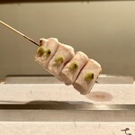 炭焼 ちきんかばぶ - 笹身のわさび焼き