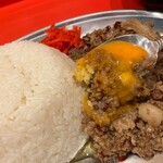 立川マシマシ - 料理写真:かき混ぜて食べる　ヘルシー要素なし