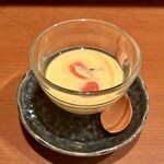 炭焼 ちきんかばぶ - ブルーチーズとフルーツトマトの茶碗蒸し