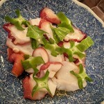 なにわフレンチびぎん - タコのカルパッチョ、四角豆と