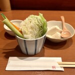 炭焼 ちきんかばぶ - 生野菜