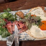 なにわフレンチびぎん - ベーコンステーキ＆目玉焼き