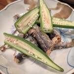 なにわフレンチびぎん - オイルサーディンとオクラ