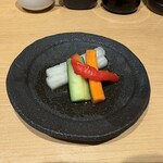 黒豚とんかつ ほり壱 - ピクルス