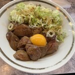 ラーメン 豚39 - 白レバーの純レバ丼(ハーフ) 500円！