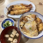 なかじま - 煮込みソースカツ丼（ヒレ）＆煮込み海老フライ具のみ