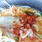 幸楽苑 - 唐辛子投入