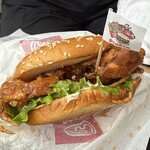 ドムドムハンバーガー - 【丸ごと！！カニバーガー】旗付きだよー