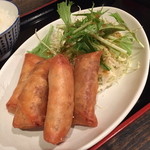 花唄 - 限定１０食の日替りランチ「豚みそ春巻」（８５０円）２０１４年１０月