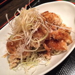 Hanauta - 若鶏の唐揚げ定食（９００円）２０１４年１０月