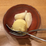 Sushi Akatsuki - 梨と安納芋のアイスクリーム