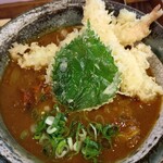 おうどん くるみ家 - 海老天カレーうどん
