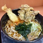 名代 箱根そば - 料理写真:のどぐろ天と舞茸天そば 680円