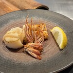 石心亭 - ホタテ　海老