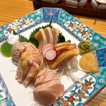 焼鳥 とり藤 五反田店 - お造り五種盛り１
