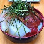 ずう - 海鮮丼（イカ・まぐろ側）