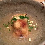 神保町 傳 - 【14年11月】スッポン、大根などのお野菜を湯葉で包んで葛仕立てに