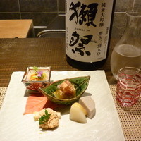りょうり屋 くどう - 前菜と日本酒'14.10