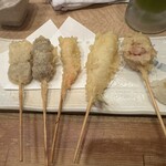 日本酒と串天 座へそ - 