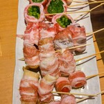 炭火串焼 焼き鳥×野菜巻き串 もちの木 - 野菜串チーズフォンデュ鍋2人前