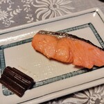 御宿 石川 - 蕗と焼鮭