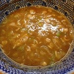 中華蕎麦 とみ田 - スープ割り、ネギ入り