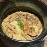 牛の達人 - 秋薫る松茸土鍋ご飯（浅草店限定）土鍋ご飯は/松茸/金目鯛とお肉も。繊細な料亭の味。