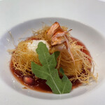 新華 - エビのカダイフ ザクロソース