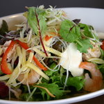 おでかけ日和 - お出かけサラダ　豆腐やエビなどと一緒にさっぱりサラダ