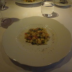 フィオッキ - 2014/11　リコッタのニョッケッティ　季節のインティンゴロ　ハーブ風味