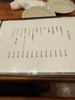 シンバシ　テッパン - メニュー　おつまみ