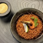 Jose Luis - 濃厚海老出汁のフィデワ(2種パスタのパエリア)