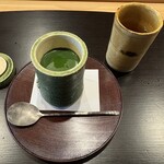 鮨 十兵衛 - 抹茶とココナッツプリン？