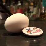 DEN - ゆで卵とパルピロの缶バッチ