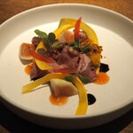 ヴィア・デル・エンメ - 鴨胸肉のタリアータ 南瓜 無花果
