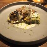 ヴィア・デル・エンメ - 秋刀魚 リゾビアンコ みょうが