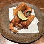 旬肴　ひなか - エビとチーズの変わり揚げ