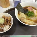 麺 ふじさき - 特上醤油らぁ麺、チューシューご飯