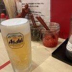 博多ラーメン にこいち - 生ビール600円