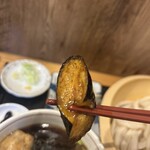 村山 満月うどん - 揚げなす