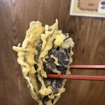 村山 満月うどん - ナス天130円