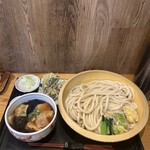 村山 満月うどん - 肉・きのこつけうどん980円➕特大盛り（5玉）360円